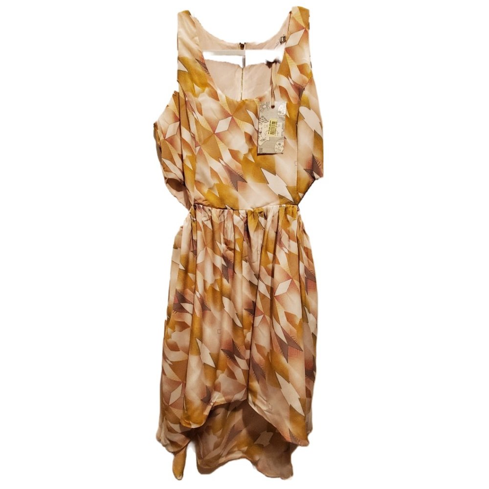 NWT Chelsea Violet High Low Side Cutout Dress Size Large